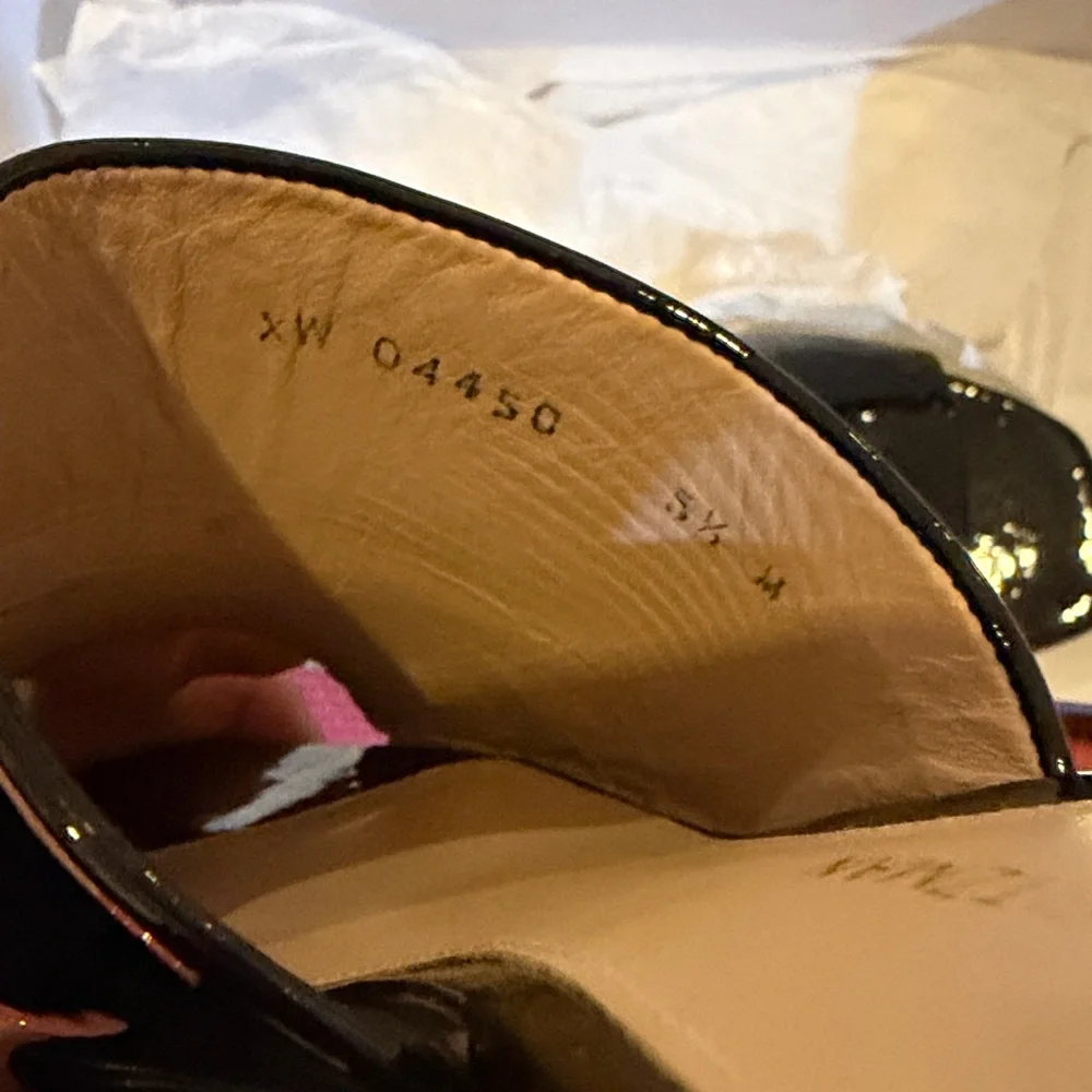 Stuart Weitzman Glossy Black Mules - Picture 3 of 3